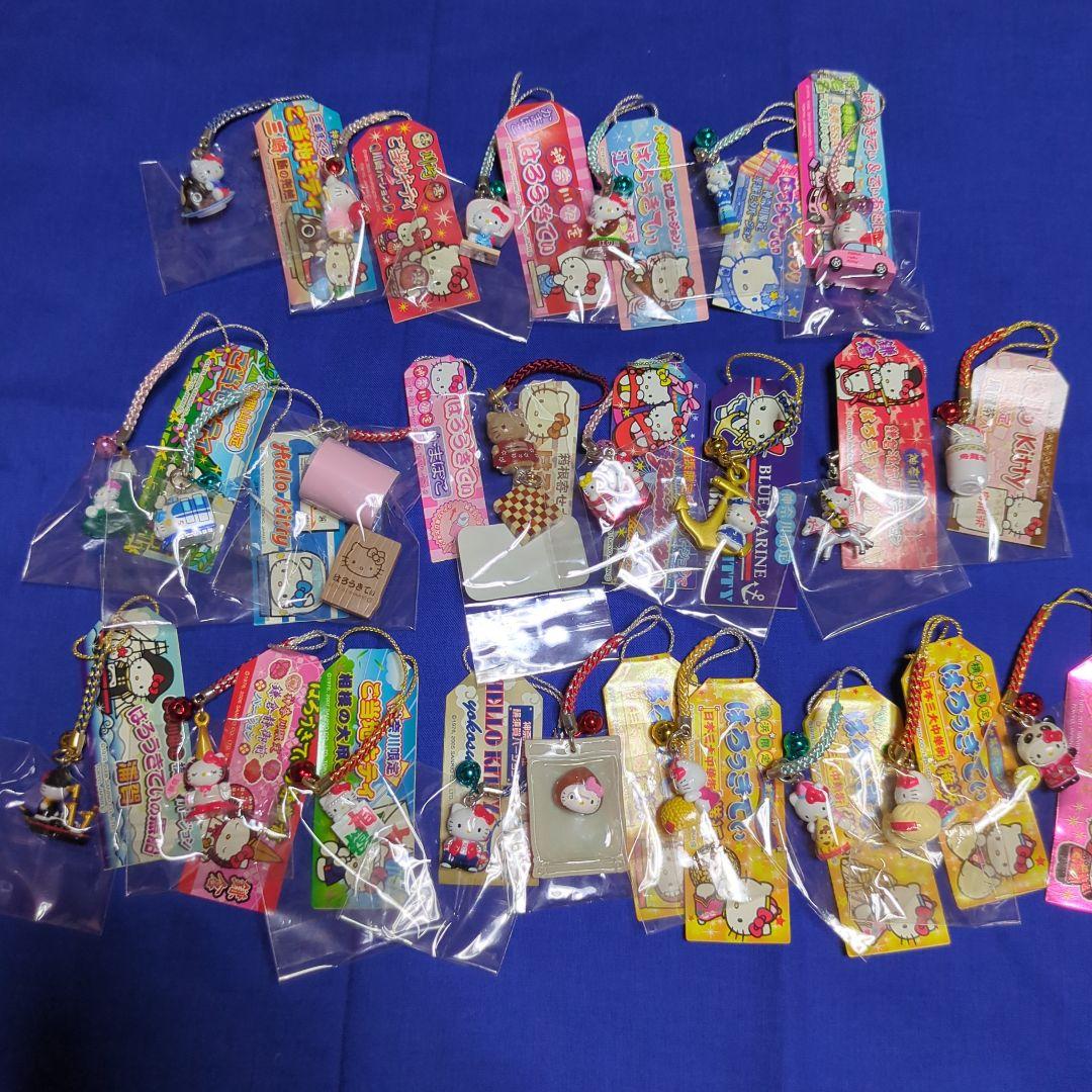 ご当地キティ根付71個　神奈川、福島他、山形他、武将など