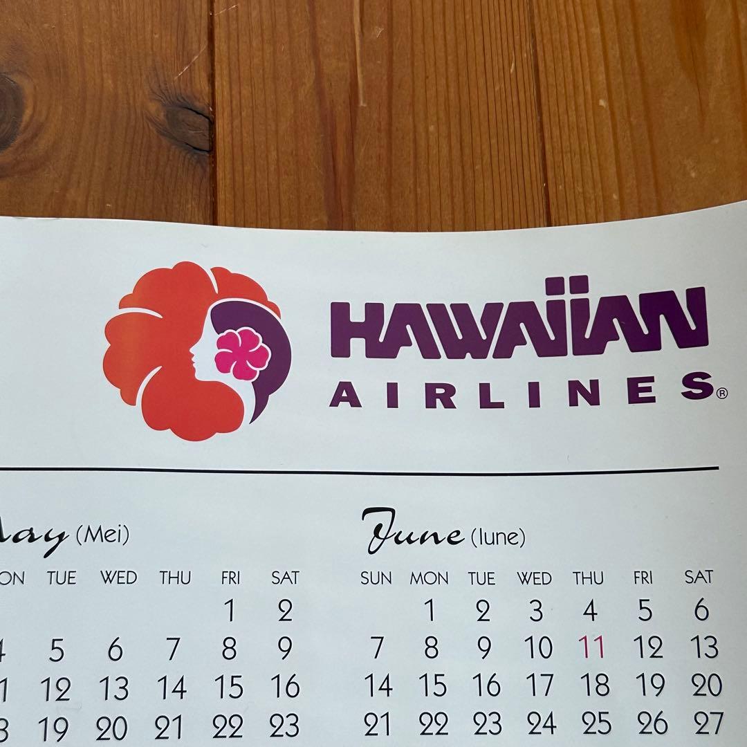 98年旧ロゴHAWAIIAN AIRハワイアン航空オリジナルカレンダーポスター6