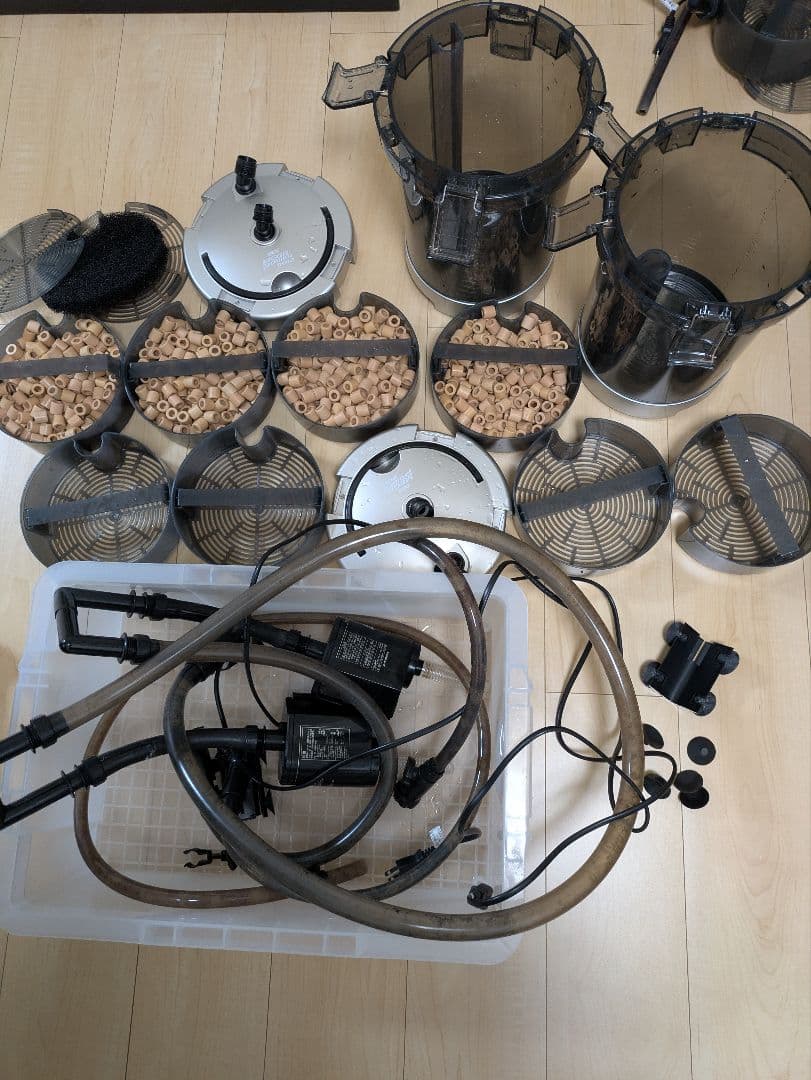 ジェックス　 メガパワー ９０１２ 外部式フィルター２個セット GEX（ジェックス） 外部フィルター メガパワー 9012＋ろ材5種