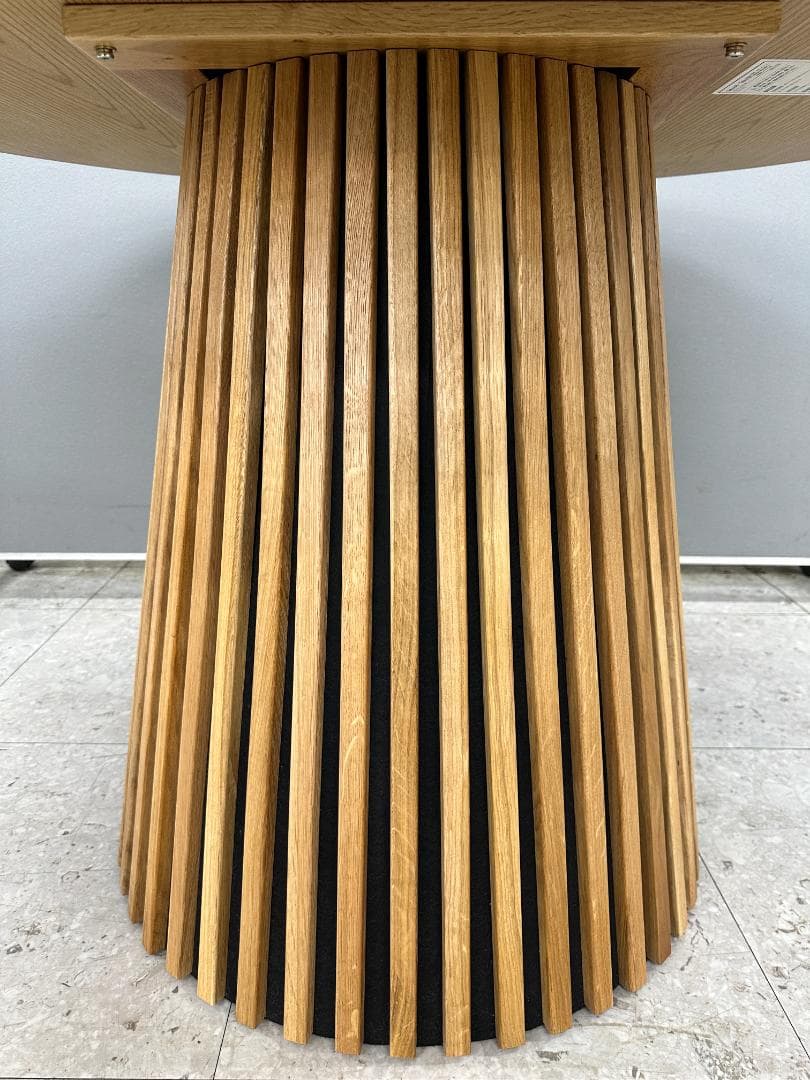 LOWYA　円形ダイニングテーブル　Sakunorb Table120　ブラウン