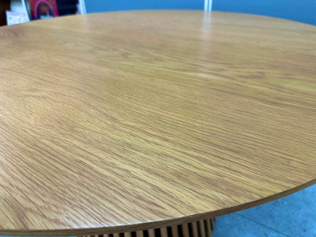 LOWYA　円形ダイニングテーブル　Sakunorb Table120　ブラウン