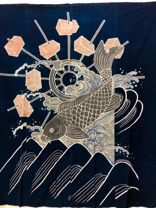 藍染木綿 つつがき 布団布