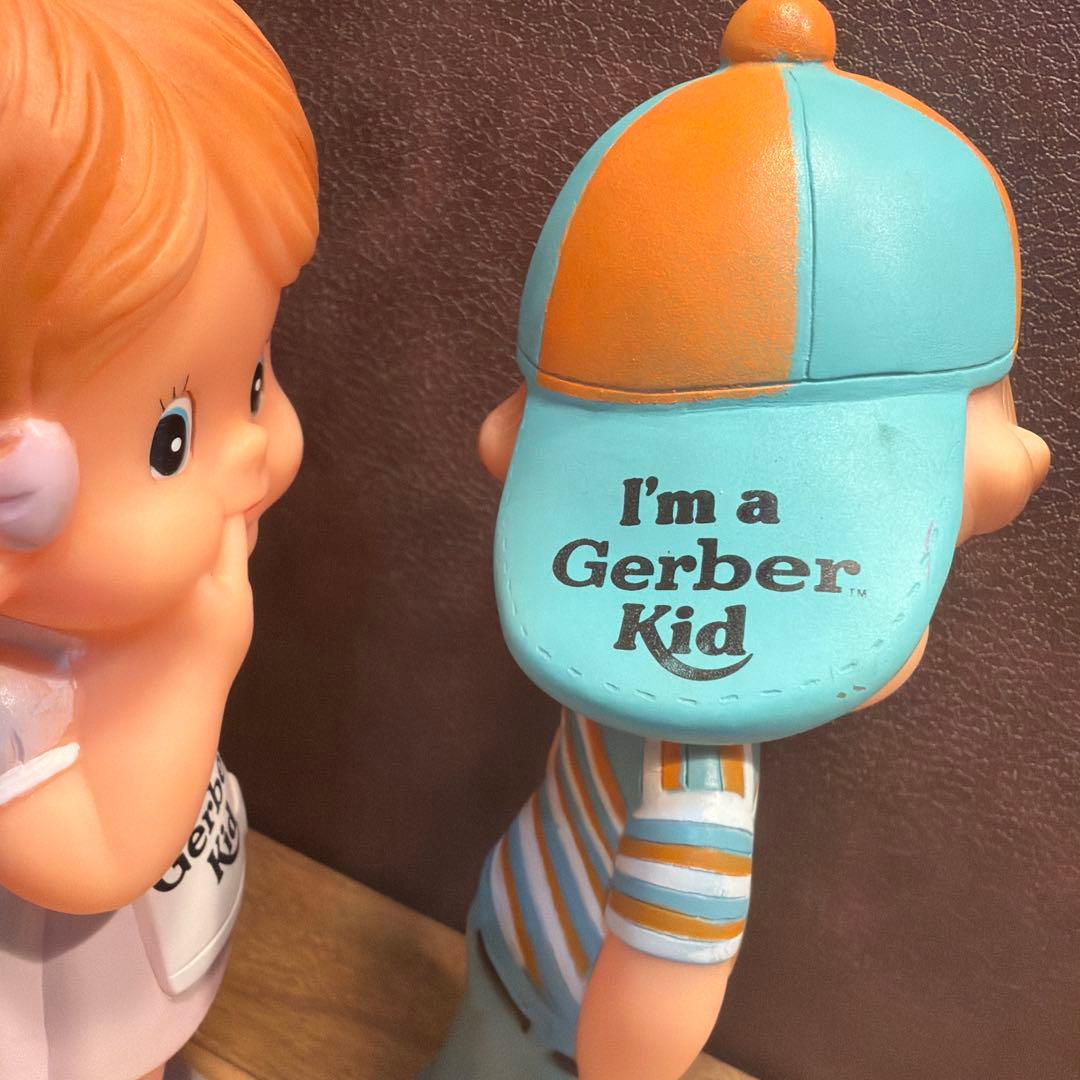 ビンテージ　ガーバーキッドドールガール&ボーイ アドバタイジングフィギュアセット