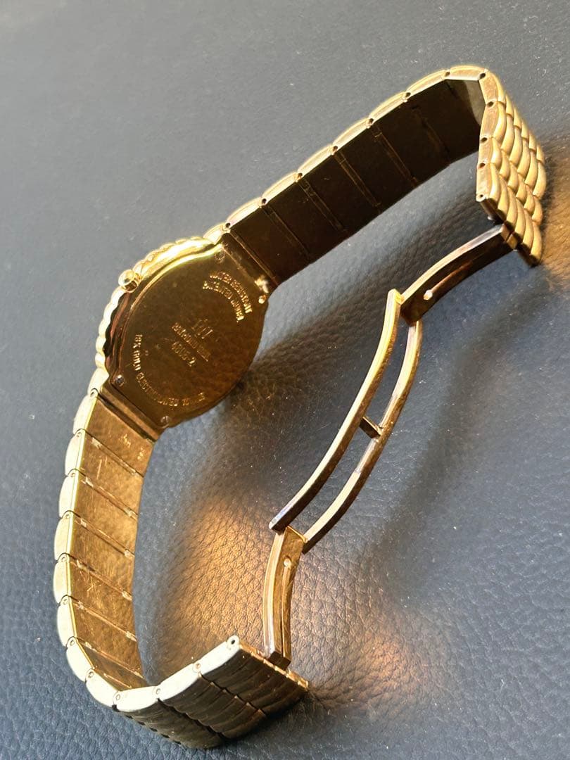 レイモンドウィル4805-2クオーツ宝飾18kGEケース新品電池交換済み