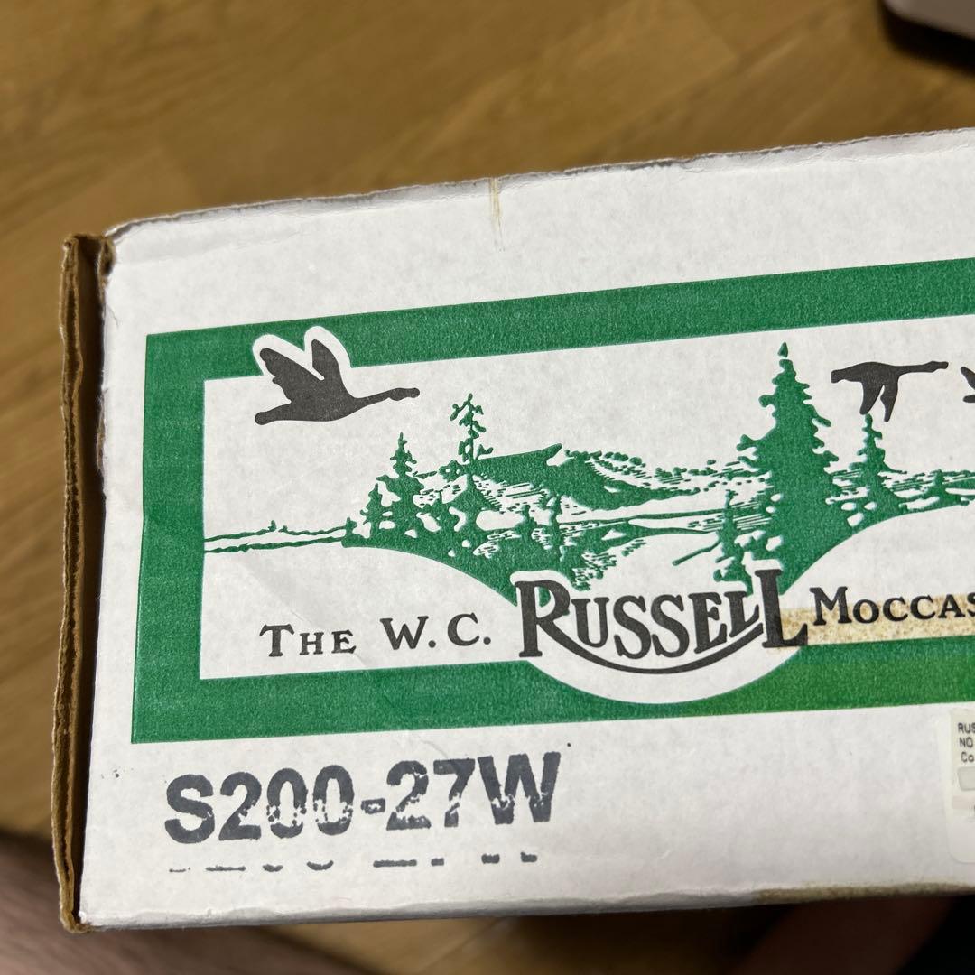 美品ラッセルモカシン(スポーティング.クレー チャッカー)8 E