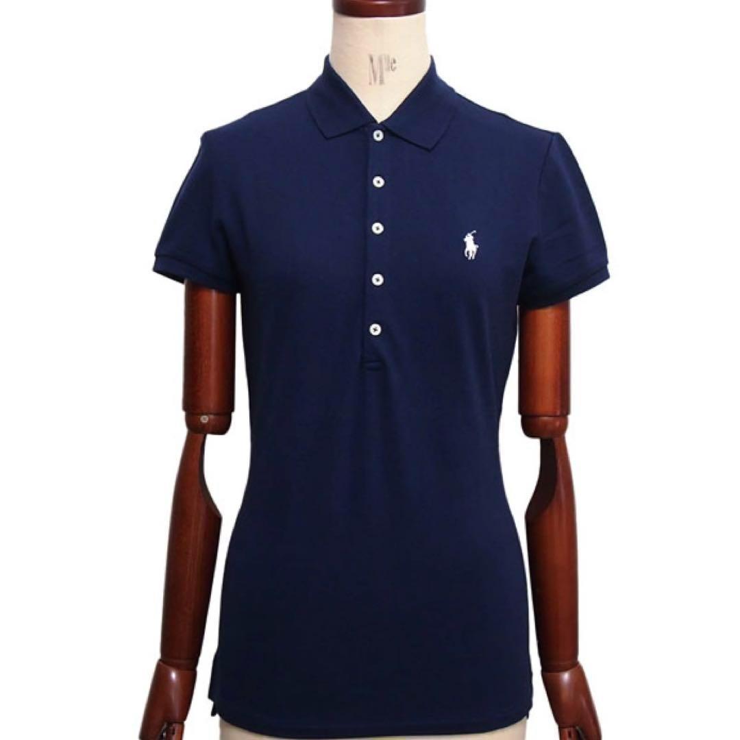 【タグ付き新品】ポロラルフローレン スリムフィットポロシャツＳ紺 正規品 未開封