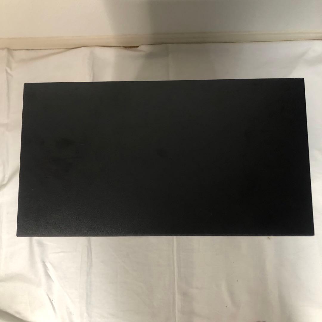 送料込★良品★スタジオラック 4U 前面プレート ラックケース 木製 ブラック