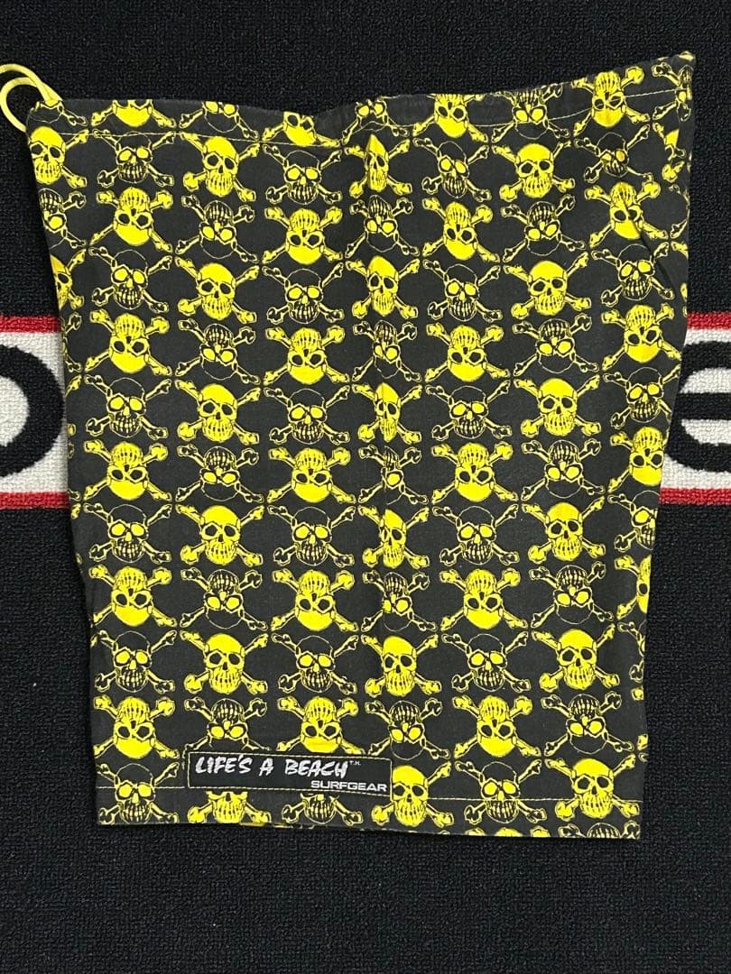 初期80’s当時物LIFE’S A BEACH パンクスカル柄ショーツLサイズ