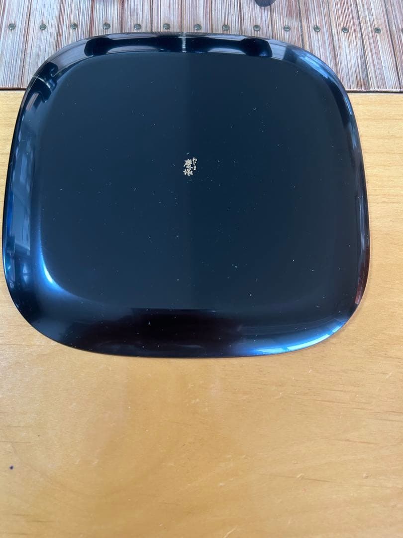 希少 輪島塗 慶塚作 星遊 銘々皿 金 プラチナ銀 2枚 木製プレート