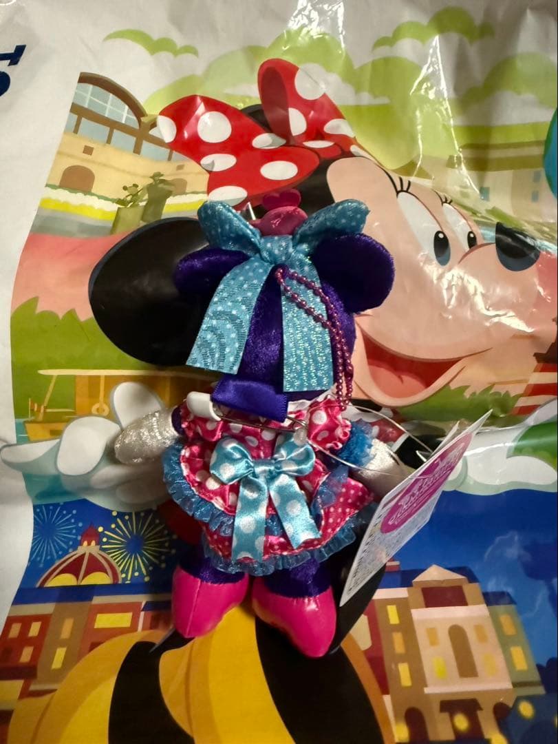 ディズニー　パルパルーザ　ミニー　ぬいぐるみバッジ　ぬいぐるみチャーム　セット