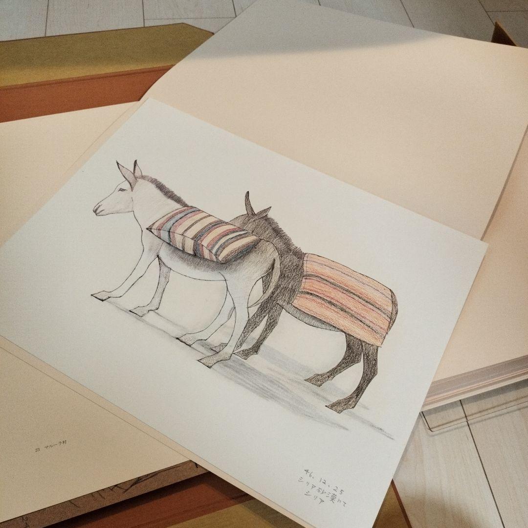 平山郁夫素描集 わがシルクロード 特製額装本