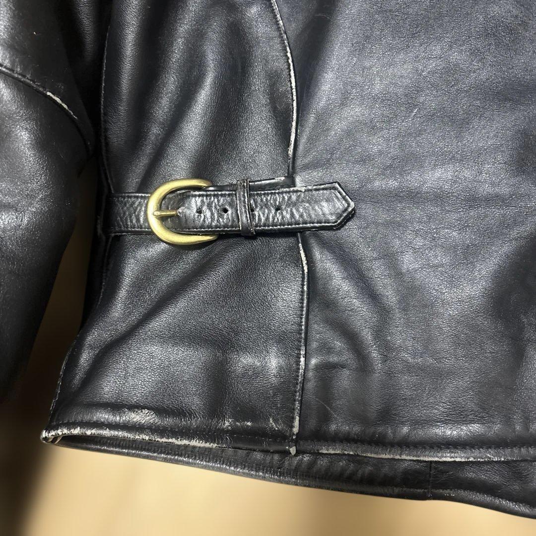 ア*k様 VANSON 黒レザー シングルライダース ジャケット