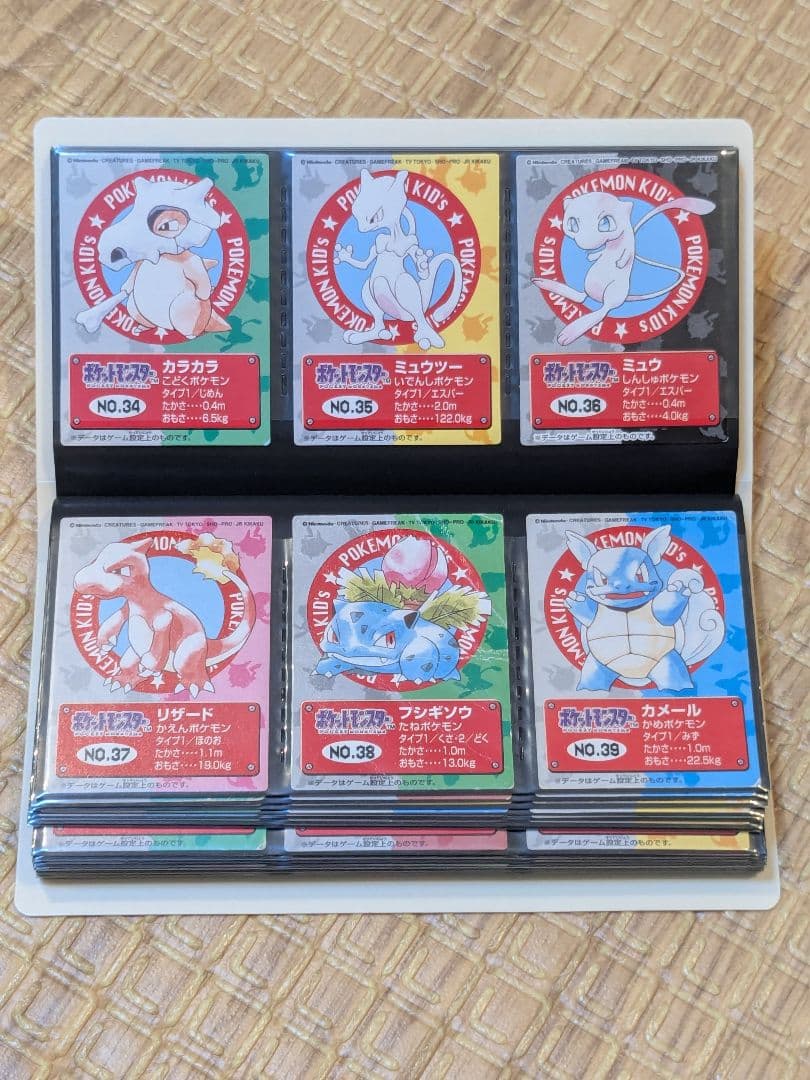 ポケモンキッズカード コレクションファイル 指人形カード レトロ 昔
