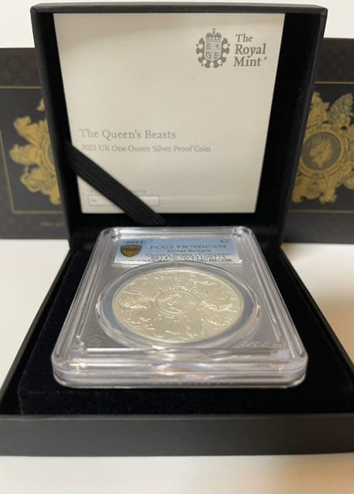 クイーンズ ビースト 銀貨 ロイヤルミント 2021 コイン PCGS NGC