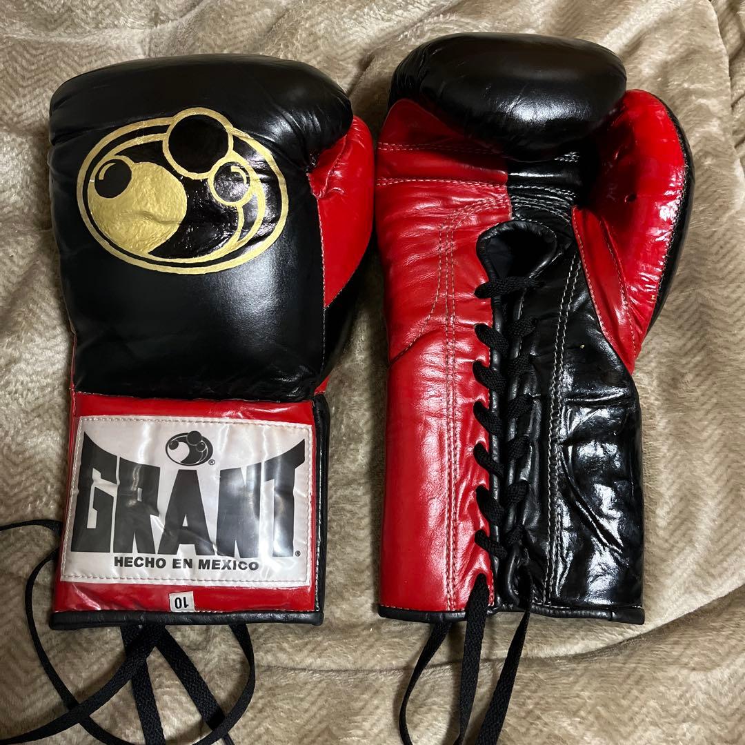 GRANT グラント ボクシンググローブ 赤黒 10oz - メルカリ