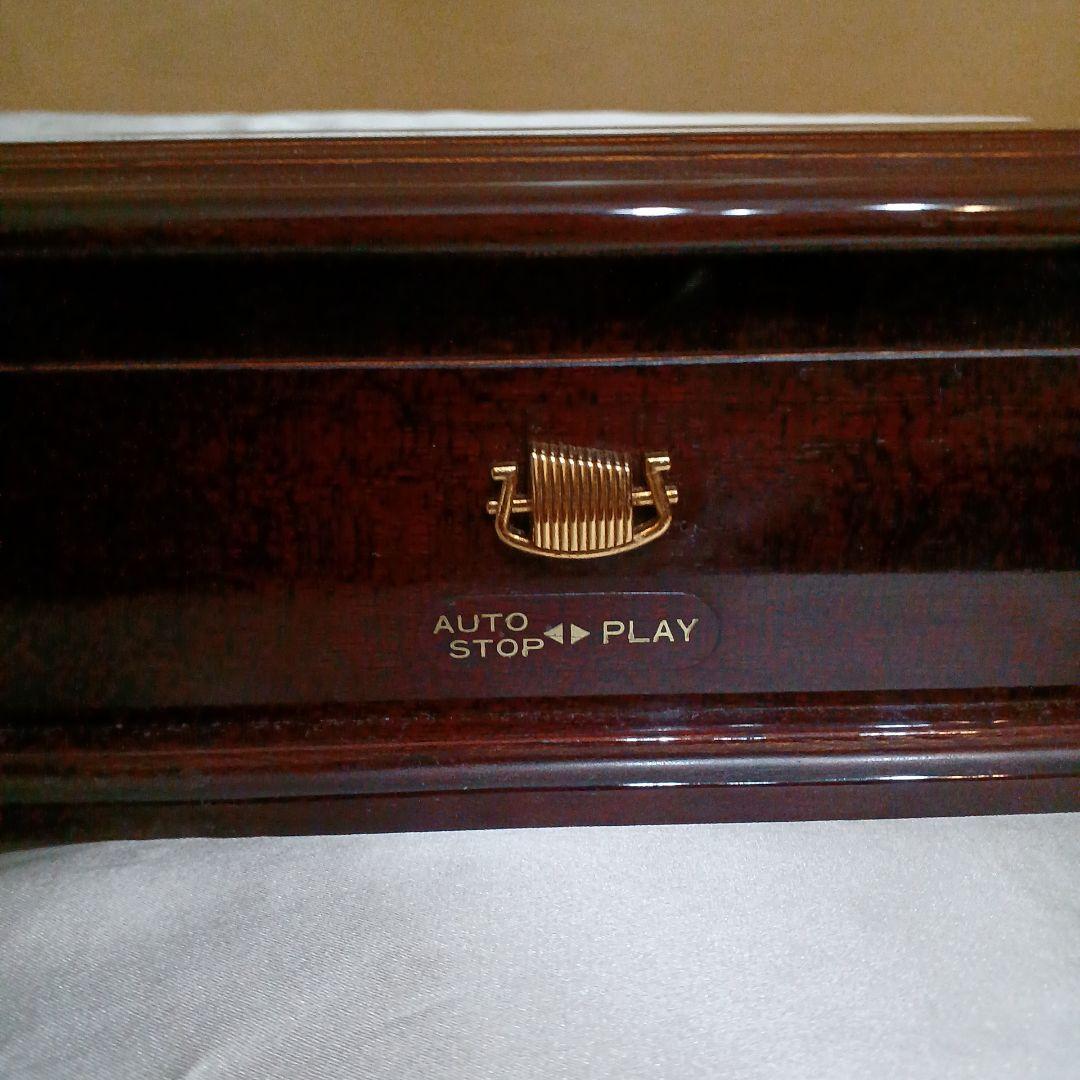 ダークウッド オルゴール オートストップ・プレイ機能付き