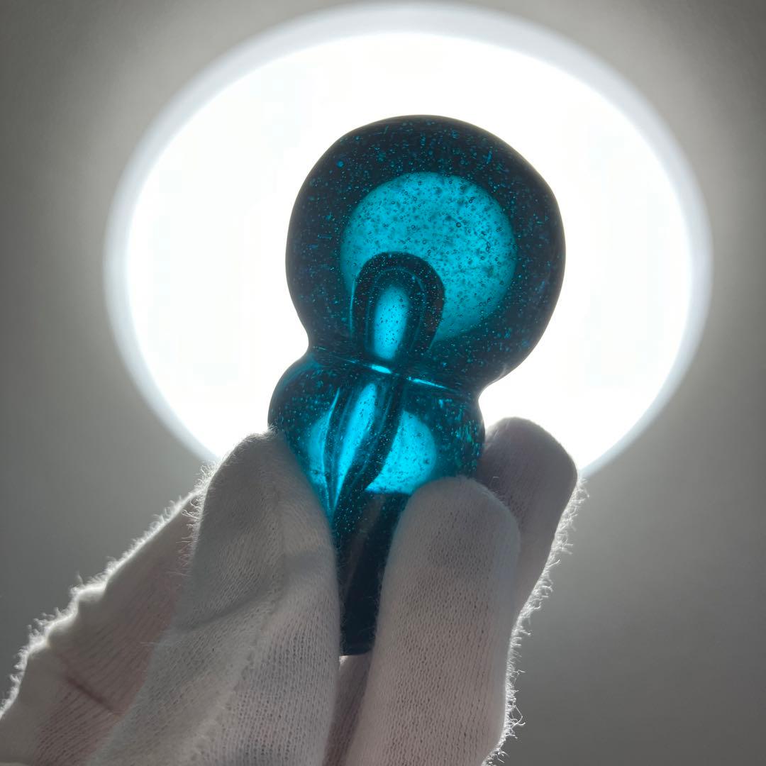 津軽びぃどろ 吹きガラス カラフェ デキャンタ 水差し 首巻き 民藝