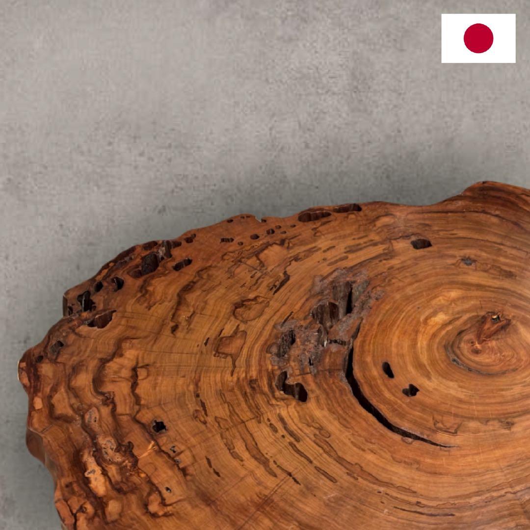 世界遺産 屋久杉使用】推定100年杉 輪切り座卓 ローテーブル