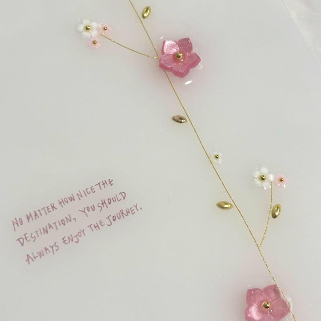 ✨しあん ✨A6 アクリルレジンバインダー　リング付き　韓国　貯金