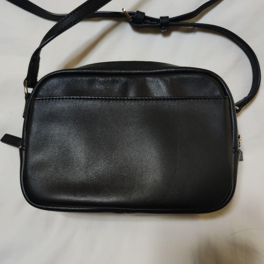 アニエスベー　ポシェット　ブラックレザー