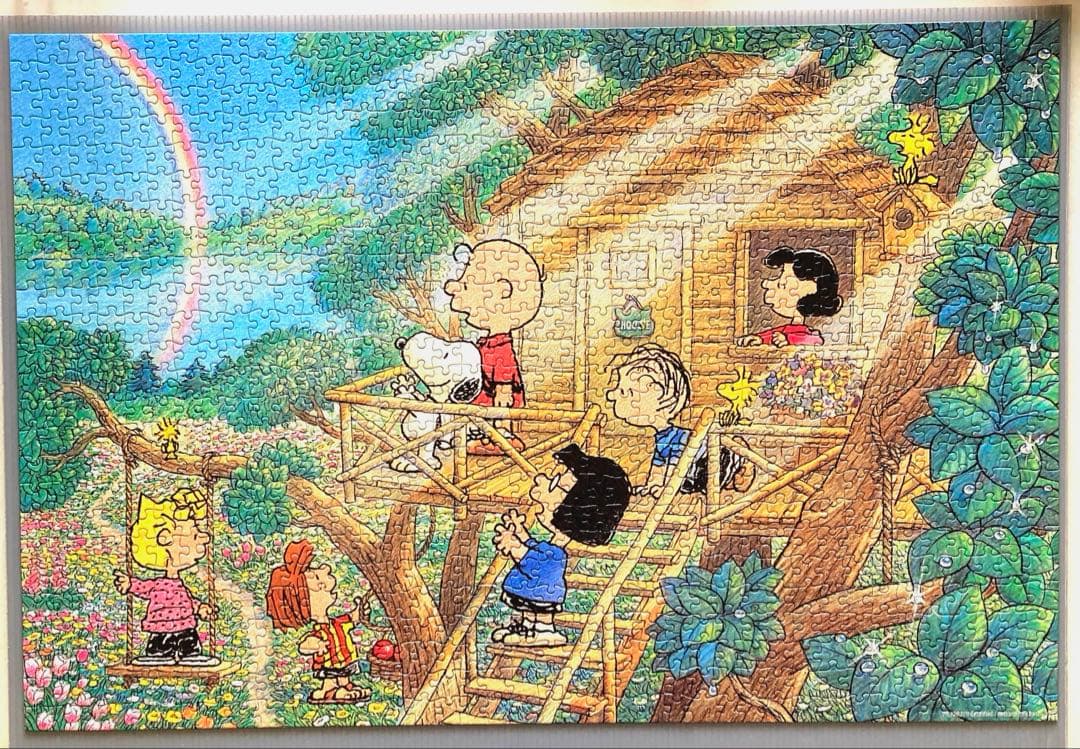 スヌーピー ピーナッツ 1000ピース ジグソーパズル虹をながめて