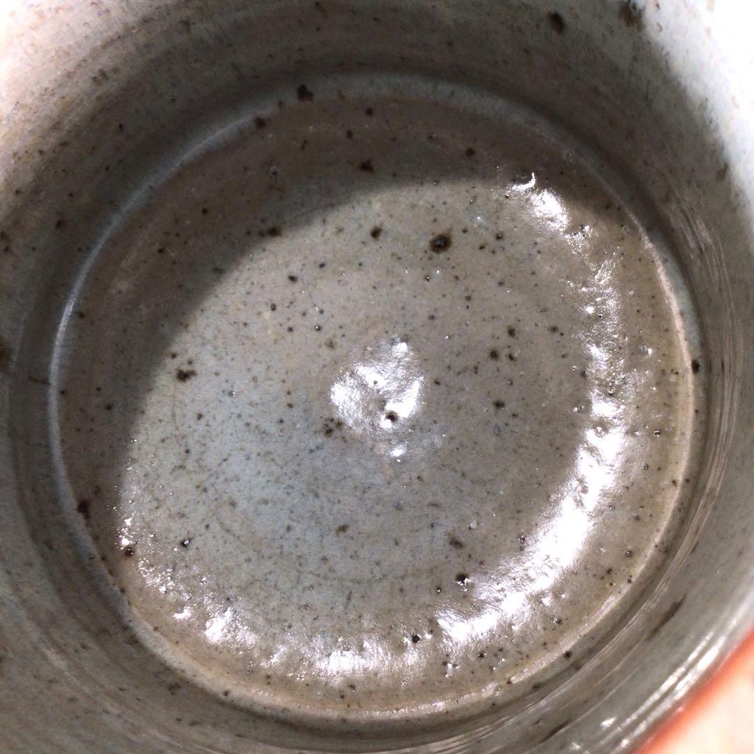 Ｎ２７５　水指　『三田　奥村俊彦造』『朝鮮唐津』『一重口水指』　共箱　茶道具