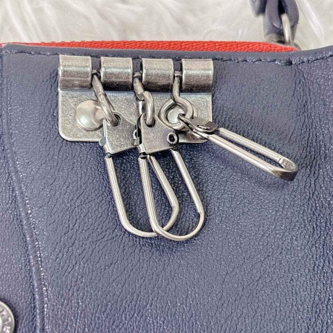 BURBERRY BLACK LABEL 赤 ケース　キーケース