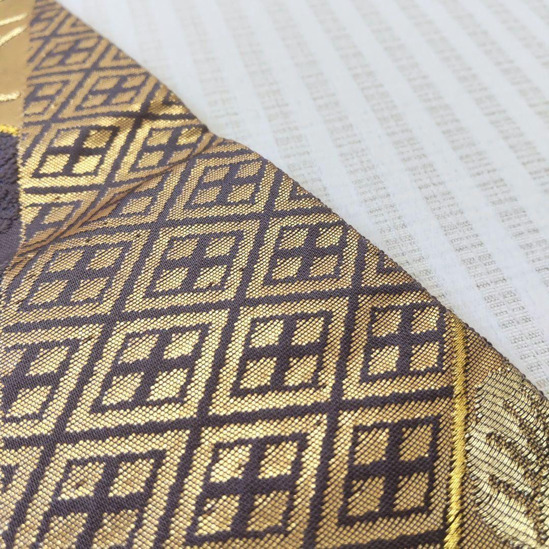 袋帯】灰紫の気品＊有職文様がずらり並ぶ“雅の世界｜裂