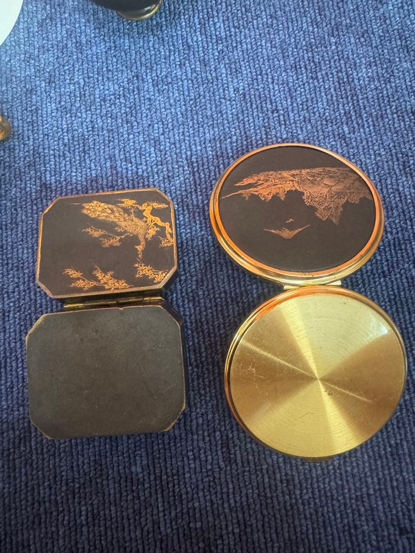 1821 まとめ売り 合計5客 薩摩焼 湊光 金塗