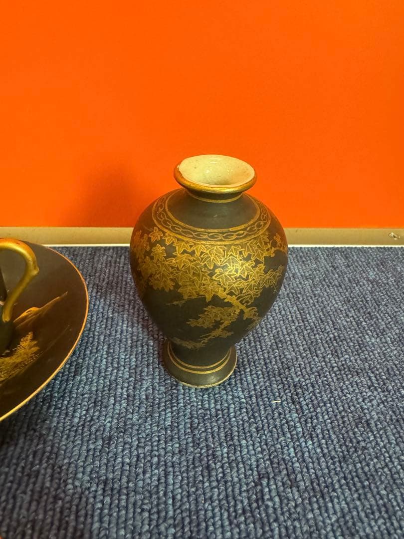 1821 まとめ売り 合計5客 薩摩焼 湊光 金塗