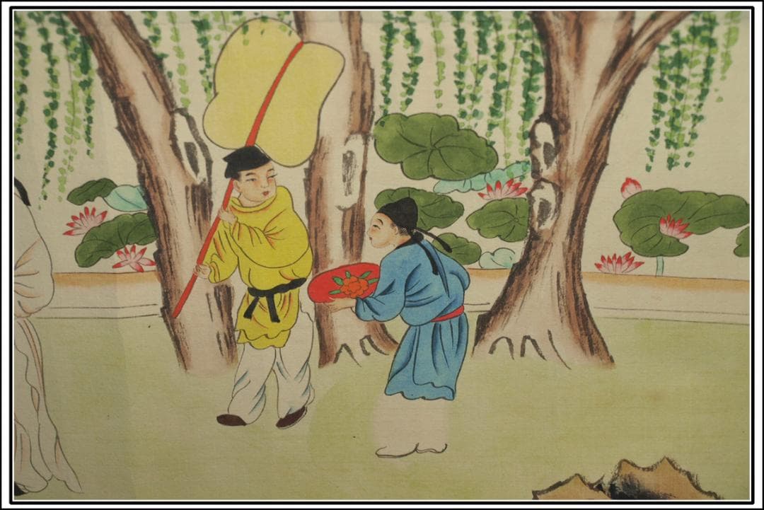 骨董市仕入れ品 中国北宋時代の掛軸 激安骨董品 肉筆保証 BD378A8-2