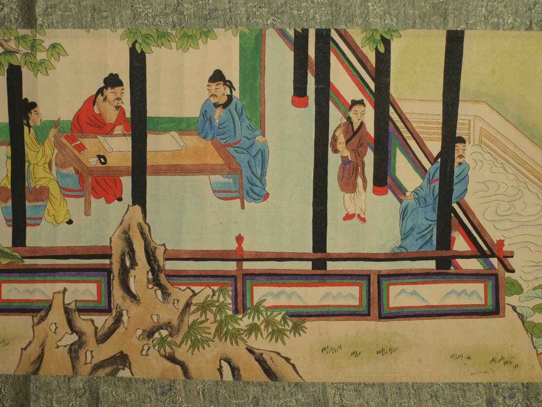 骨董市仕入れ品 中国北宋時代の掛軸 激安骨董品 肉筆保証 BD378A8-2