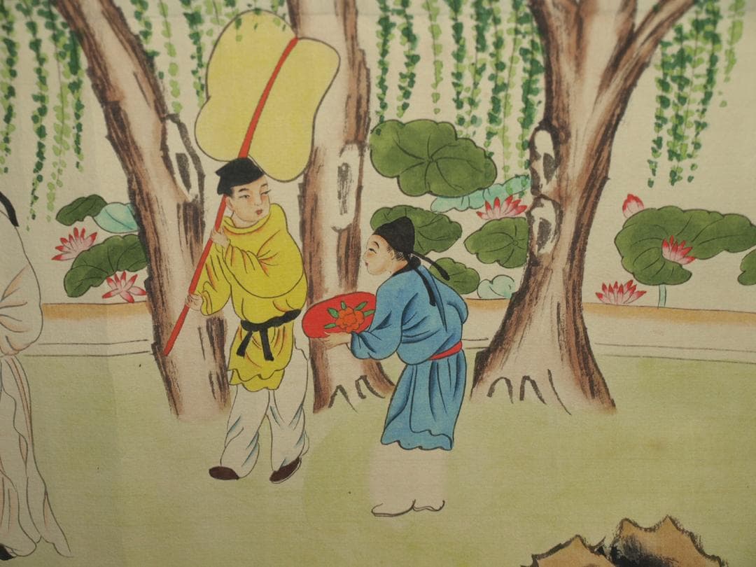 骨董市仕入れ品 中国北宋時代の掛軸 激安骨董品 肉筆保証 BD378A8-2