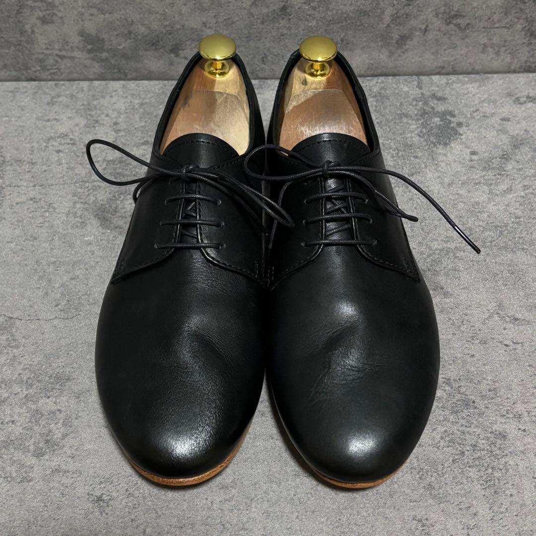 新品未使用　パドローネ　ダービーシューズ　プレーントゥ　ブラック　本革　2183