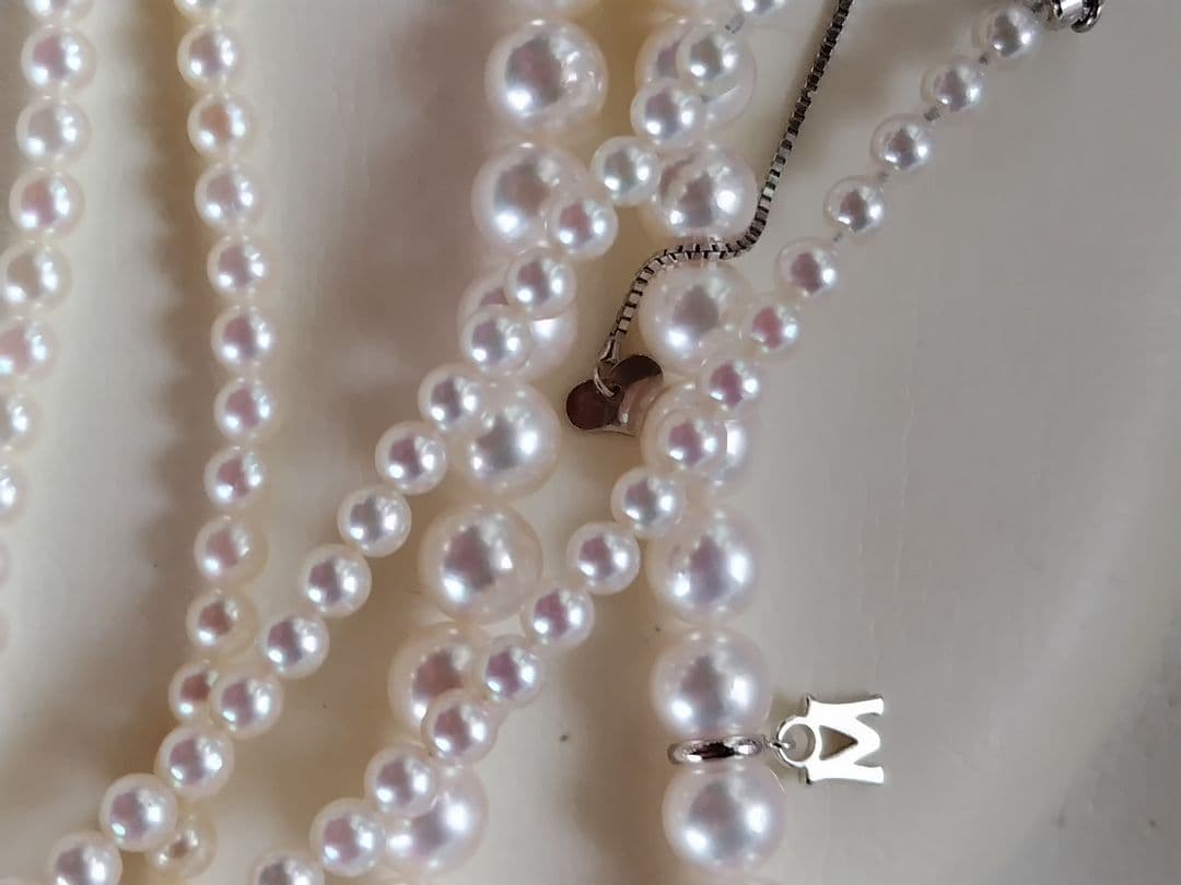 艶照り最高】K18WG マグネットアジャスター あこや真珠ベビーパール