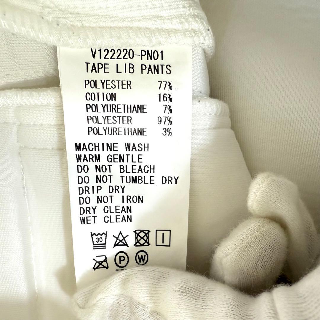 V12 ダンボールニット ストレッチ サイドロゴ スウェットリブ ゴルフパンツM