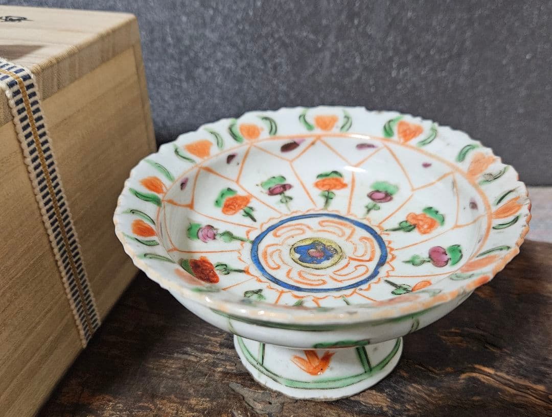 本物保証❗】15～17世紀 ベトナム古陶磁器 古安南 紅安南 草花文様 高