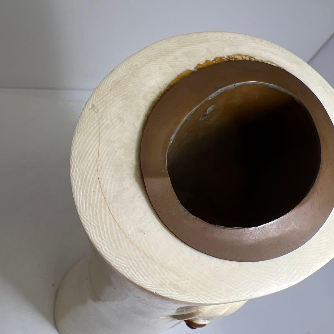 極上　特大鯉花入　2.4㌔　高さ36.2㎝　東Y8-0108☆2F