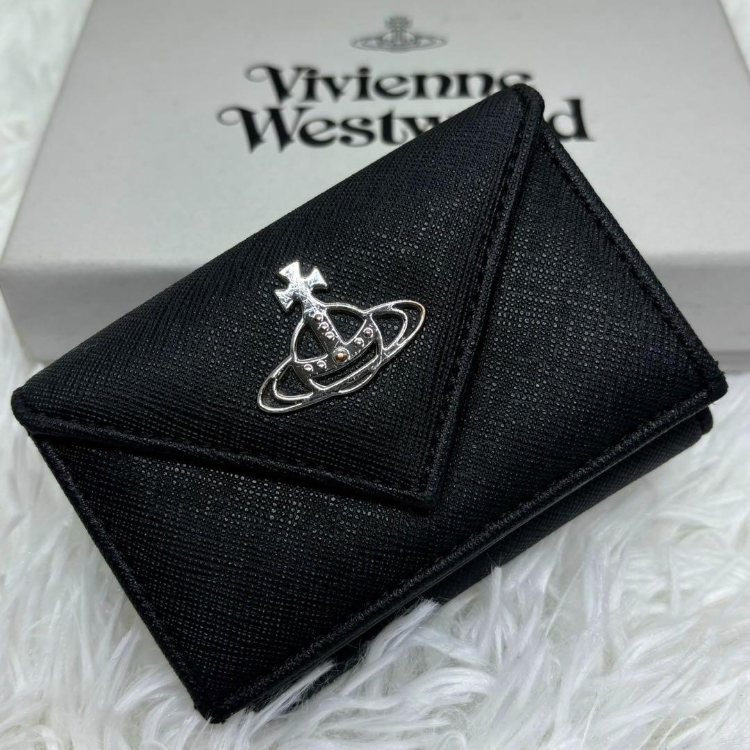 美品Vivienne Westwood 三つ折り財布 黒