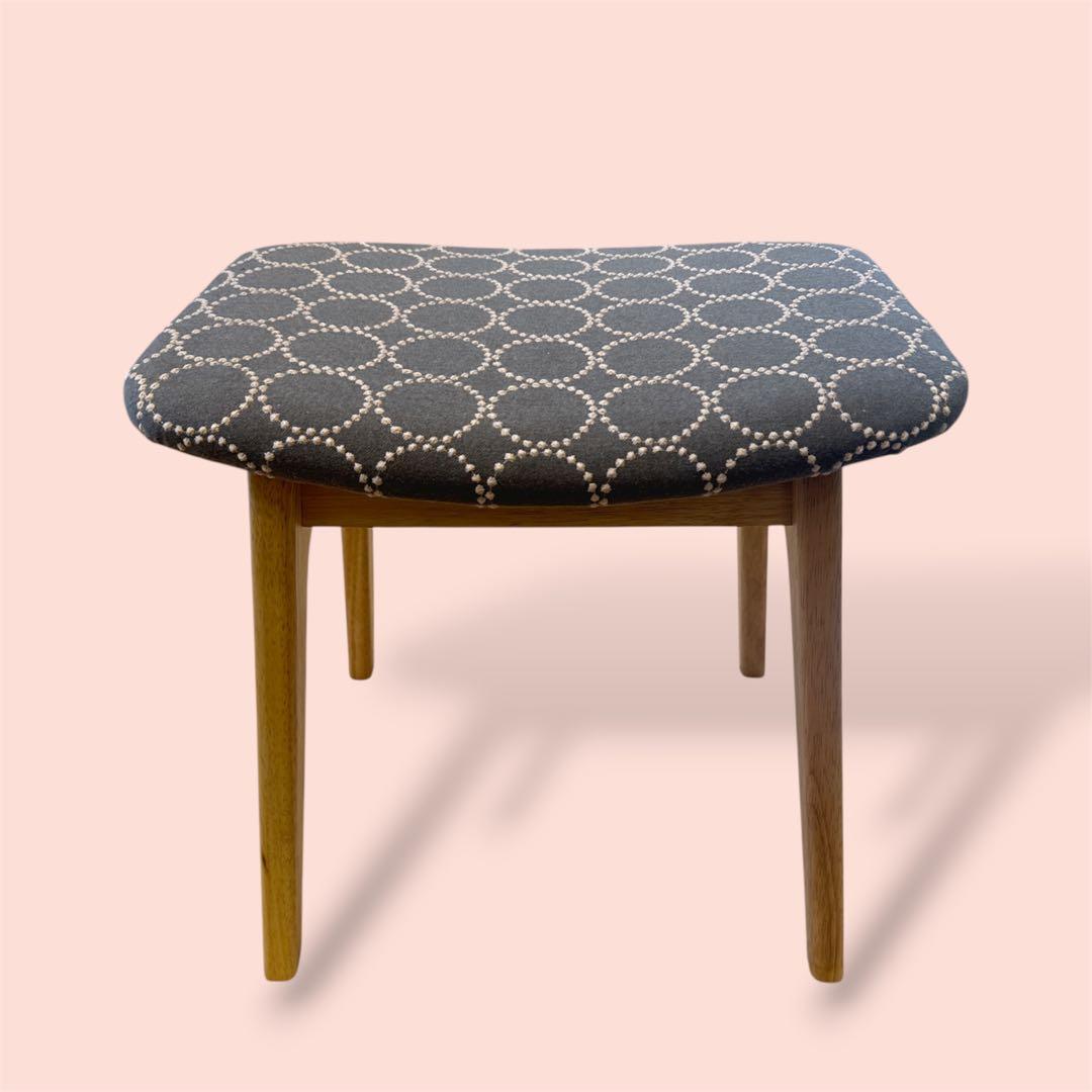 ミナペルホネン生地使用スツール　イス　オットマン チェア　インテリア　家具