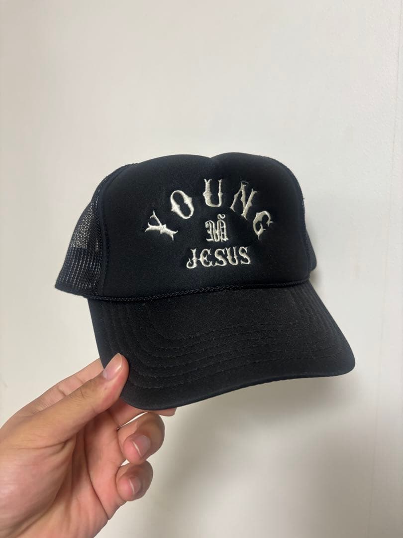 YOUNG JESUS メッシュキャップ ブラック 購入 YOUNG JESUS メッシュキャップ 限定カラー YOUNG JESUS メッシュ