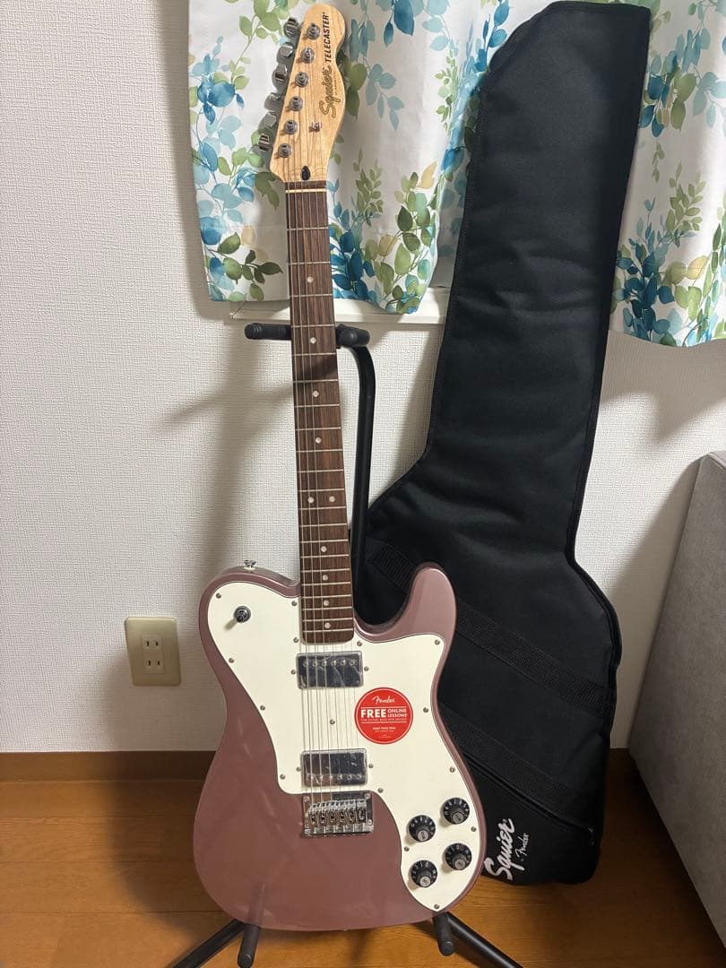 U*A様 Fender スクワイヤーテレキャスター　 エレキギター ピンク ギタ Squier by Fender SONIC MUSTANG HH Flash Pink エレキギター初心者14