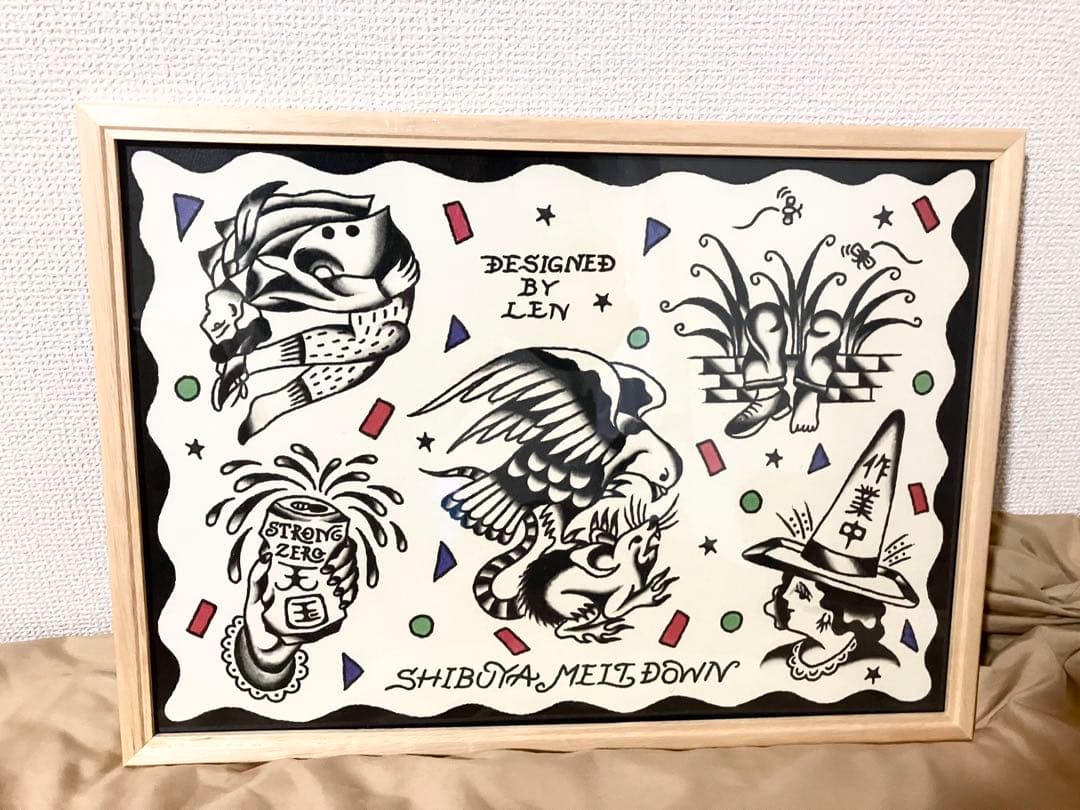 TATTOO STUDIO YAMADA フラッシュポスター 極美品】TATTOO STUDIO