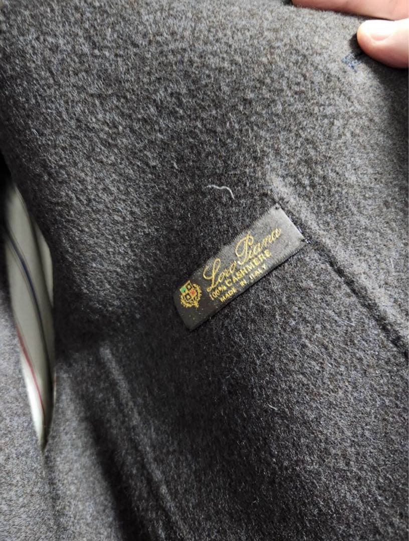 ロロピアーナ カシミヤ100% ダブルフェイス 旧ロゴ フォレスティエール