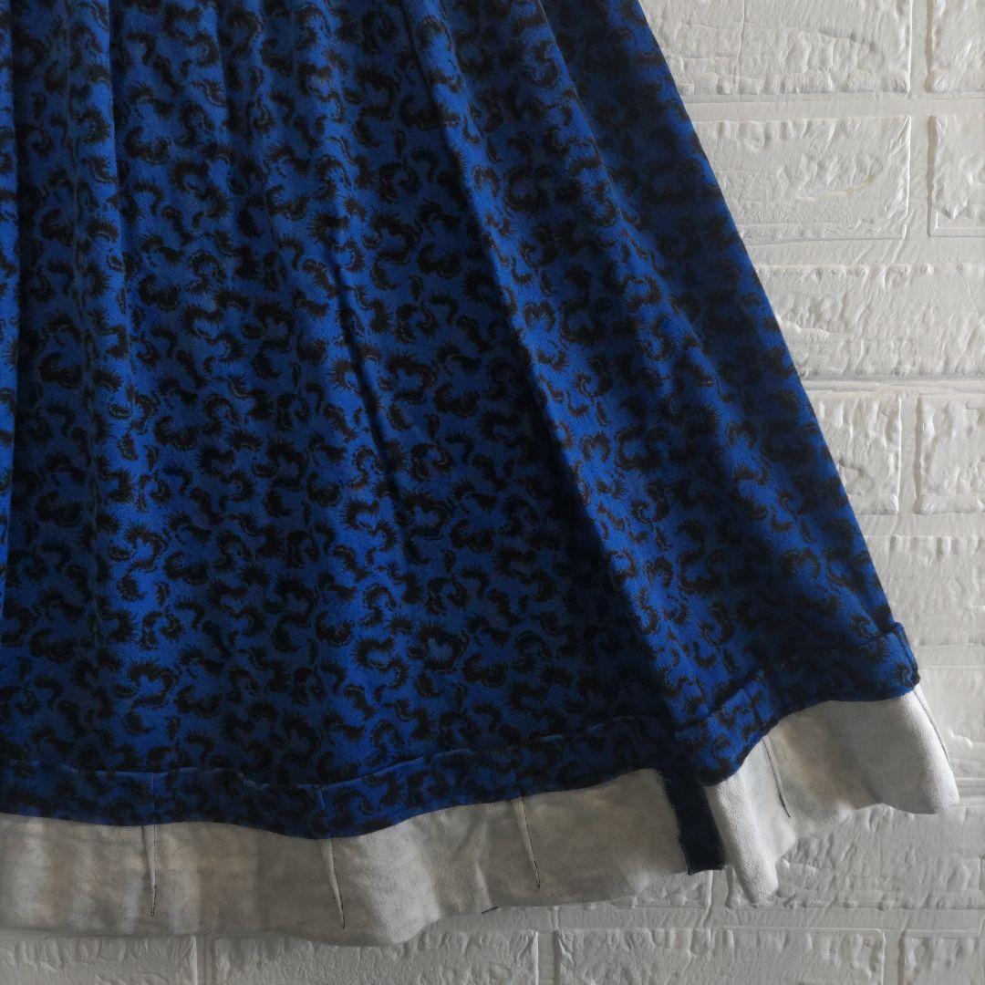 専用✨コムデギャルソン　コムコム　総柄　スカート AD2007 青　ブルー