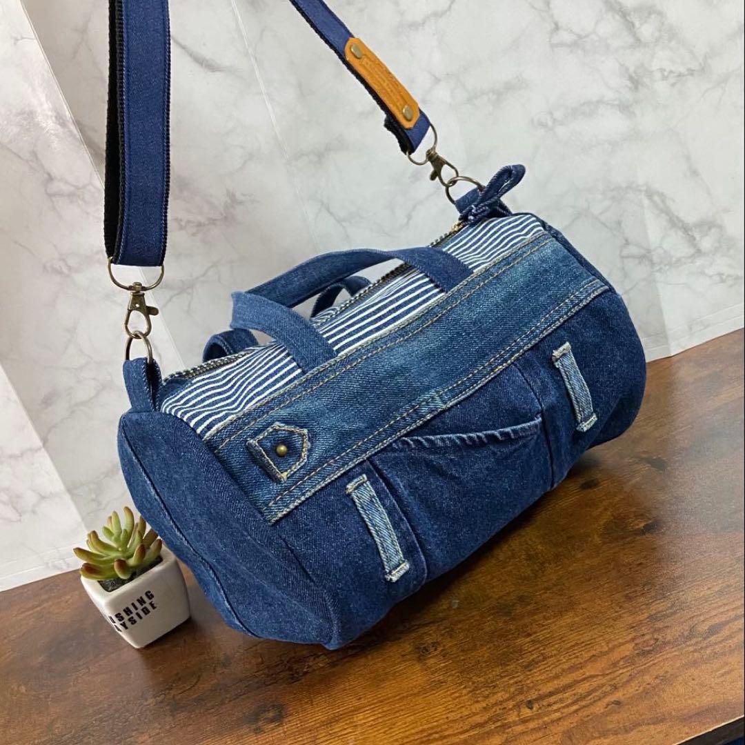 No.15 専用ページ*デニムリメイク【フリル付き長財布＆ボストンバッグ】