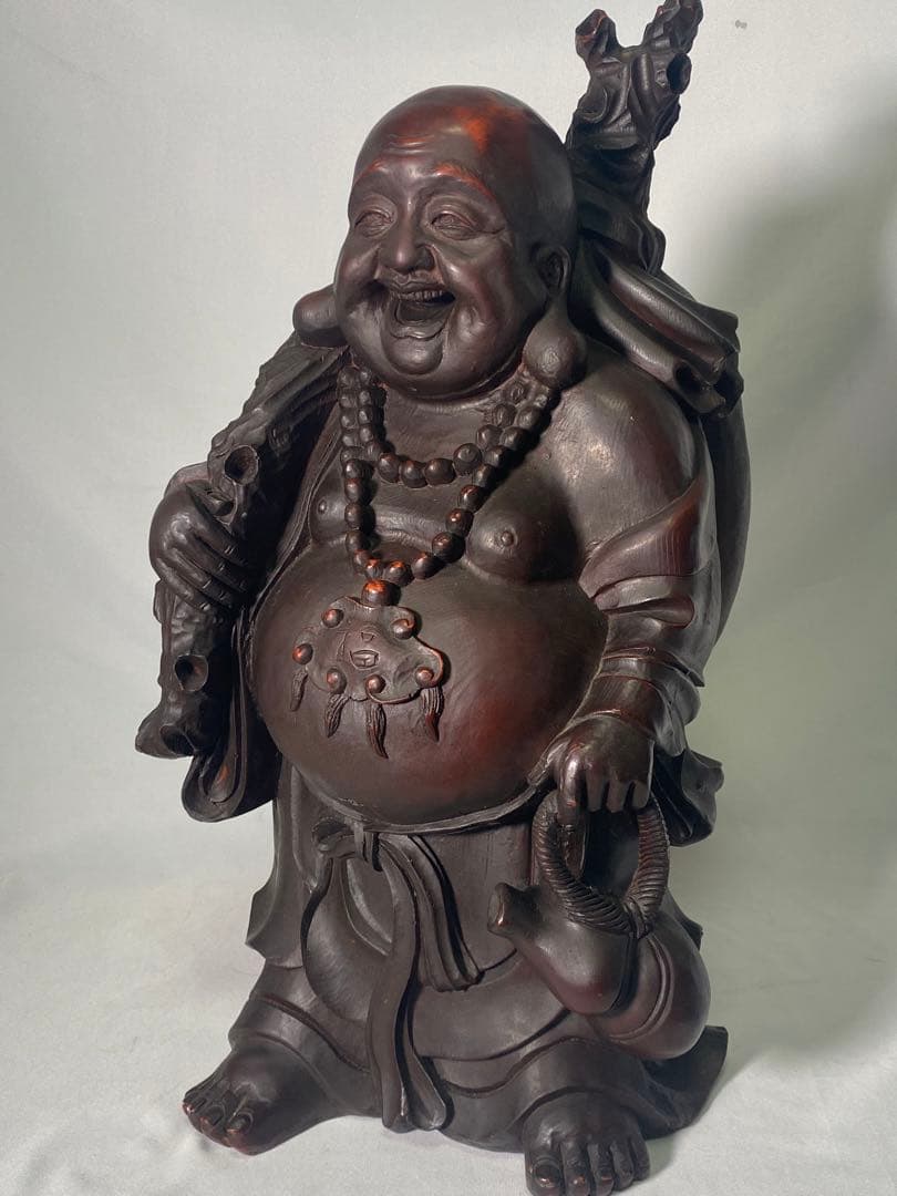 824❣️ 布袋様 仏像 時代物 布袋和尚像（仏像事典七福神巡り）仏像