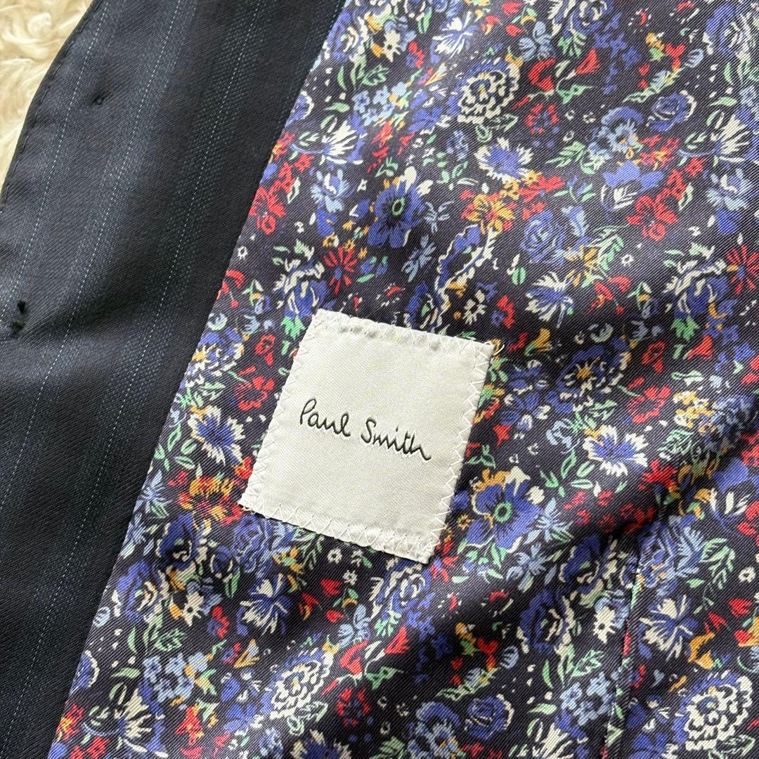 現行タグ】美品 ポール・スミス ストライプ スーツ ベスト ネイビー