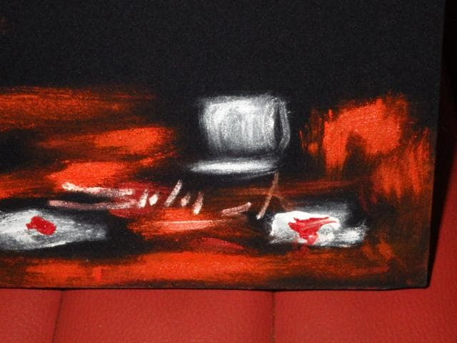 デビル★トイレ★タバコ★喫煙★メキシコ★絵画★アート★壁掛け★悪魔★ビンテージ