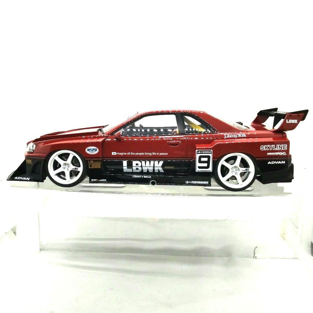 イグニッションモデル １/１８ ＬＢ-ＥＲ３４ スーパーシルエッ スカイライン